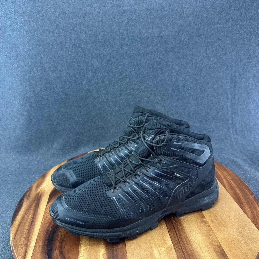 Inov-8 Roclite G 345 GTX Mens Black Waterproof Hiking Boots Graphene Grip US 10